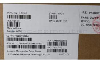 Lenovo 5M11L92313 MECH_ASM FRU KB CCV UK (CHY) UK BK