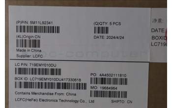 Lenovo 5M11L92341 MECH_ASM FRU KB CCV KOR (CHY) US BK