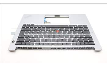 Lenovo 5M11L92387 C-Abdeckung mit Tastatur, Dänisch, arktisgrau, GB
