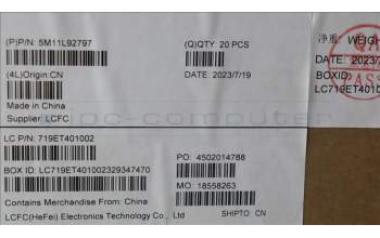 Lenovo 5M11L92797 FRU MECH_ASM Power BRK W/FPR GY