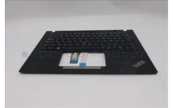 Lenovo 5M11L92806 C-Cover with keyboard, Belgian, Black, Backlight, UK