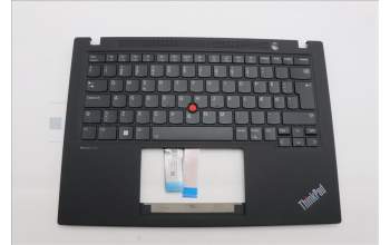 Lenovo 5M11L92826 C-Cover with keyboard, Danish, Black, Backlight, UK