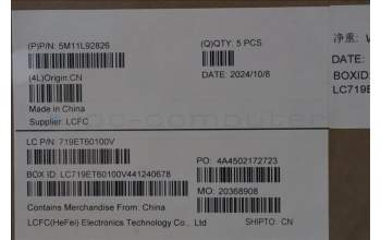 Lenovo 5M11L92826 C-Cover with keyboard, Danish, Black, Backlight, UK