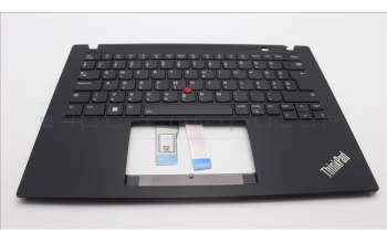 Lenovo 5M11L92864 C-Cover with keyboard, Hungarian, Black, Backlight, UK