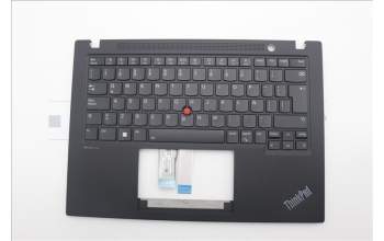 Lenovo 5M11L92886 C-Cover with keyboard, Spanish LA, Black, Backlight, UK