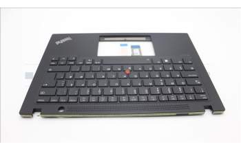 Lenovo 5M11L92892 C-Cover with keyboard, Norwegian, Black, Backlight, UK
