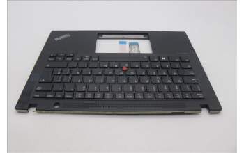 Lenovo 5M11L92910 C-Cover with keyboard, Spanish, Black, Backlight, UK