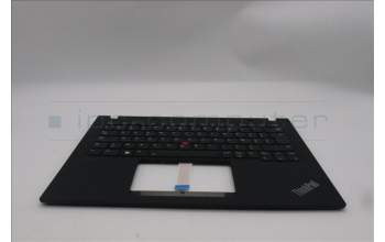 Lenovo 5M11L92958 C-Cover with keyboard, Belgian, Black, Backlight, WWAN, UK