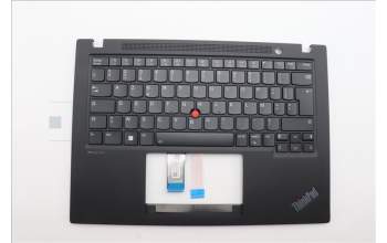 Lenovo 5M11L92994 C-Cover with keyboard, French, Black, Backlight, WWAN, US