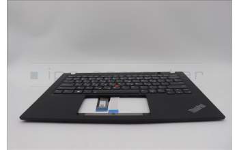 Lenovo 5M11L93008 C-Cover with keyboard, Greek, Black, Backlight, WWAN, US