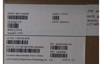 Lenovo 5M11L93046 C-Cover with keyboard,Nordic,Black,Backlight,WWAN