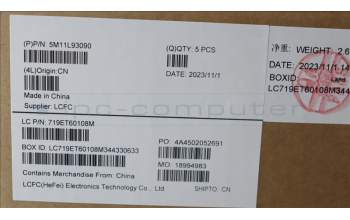 Lenovo 5M11L93090 MECH_ASM KBD Cc UK BL (CHY) UK WWAN BK