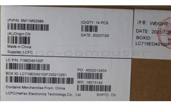 Lenovo 5M11M02584 Group BK WL_P D COVER+SCREW