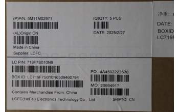 Lenovo 5M11M02971 C-Cover with keyboard, Italian, Black, UK