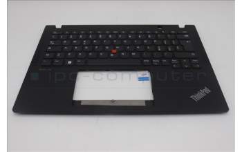 Lenovo 5M11M02971 C-Cover with keyboard, Italian, Black, UK