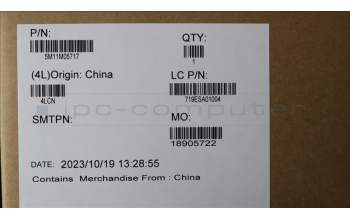 Lenovo 5M11M05717 Lenovo LCD Module, 16\", WUXGA, Touch, Anti-Glare, IPS, 400nit, 100%sRGB, w/FHD&IR Hybrid Camera