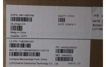 Lenovo 5M11M05766 MECH_ASM KBD BZL,WL,FPR,BK,CHY,CZE/SLK