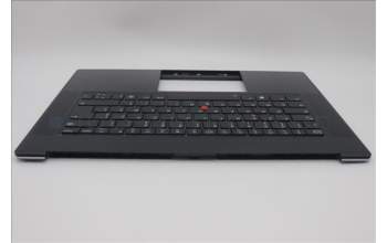 Lenovo 5M11M05807 C-Cover with keyboard, French, Black, Fingerprint, WLAN, US