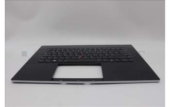 Lenovo 5M11M05819 C-Cover with keyboard, Norwegian, Black, Fingerprint, WLAN, UK