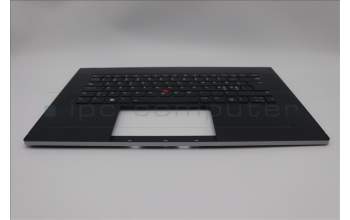 Lenovo 5M11M05820 C-Cover with keyboard, Nordic, Black, Fingerprint, WLAN, UK