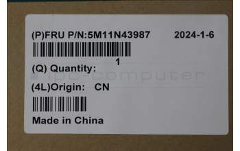 Lenovo 5M11N43987 MECH_ASM SYS_COVER_FRONT_ASSY_CLOUD_GREY