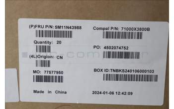 Lenovo 5M11N43988 SYS Cover BACK ASSY, Cloud Grey