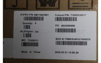 Lenovo 5M11N43991 MIDDLE_FRAME_ASSY_NT_LUNA_GREY