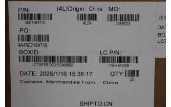 Lenovo 5M11N44175 Side Panel R,Assy,T7100