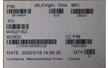 Lenovo 5M11N44384 PCI Slot Cover Assy,Black,T5100