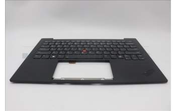 Lenovo 5M11N61088 C-Cover with keyboard, USA English, Deep Black, FingerPrint Reader, WLAN, US