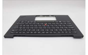 Lenovo 5M11N61089 C-Cover with keyboard, Estonian, Deep Black, FingerPrint Reader, WLAN, UK