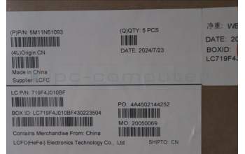 LENOVO 5M11N61093 Keyb X1 Carbon 2024 G12 Cover DE - WL