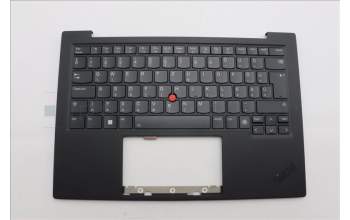 Lenovo 5M11N61096 C-Cover with keyboard, Hungarian, Deep Black, FingerPrint Reader, WLAN, UK