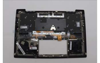 Lenovo 5M11N61096 C-Cover with keyboard, Hungarian, Deep Black, FingerPrint Reader, WLAN, UK