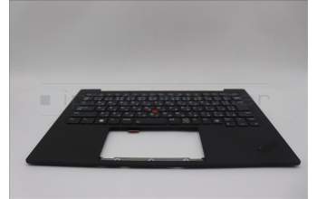 Lenovo 5M11N61099 C-Cover with keyboard, Japanese, Deep Black, FingerPrint Reader, WLAN, JP