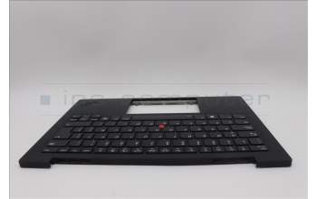 Lenovo 5M11N61101 C-Cover with keyboard, Spanish LA, Deep Black, FingerPrint Reader, WLAN, UK