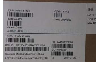 Lenovo 5M11N61104 C-Cover with keyboard,Nordic,Deep Black,FingerPrint Reader,WLAN