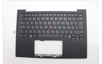 Lenovo 5M11N61105 C-Cover with keyboard, Portuguese, Deep Black, FingerPrint Reader, WLAN, UK
