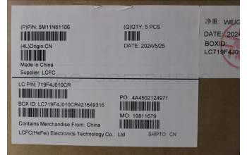 Lenovo 5M11N61106 C-Cover with keyboard, Russian, Deep Black, FingerPrint Reader, WLAN, US