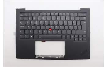 Lenovo 5M11N61109 C-Cover with keyboard, Swedish/Finnish, Deep Black, FingerPrint Reader, WLAN, UK
