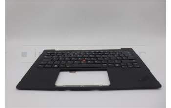 Lenovo 5M11N61115 C-Cover with keyboard,UK English,Deep Black,FingerPrint Reader,WLAN