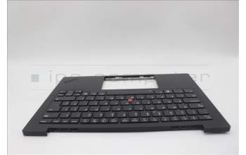 Lenovo 5M11N61115 C-Cover with keyboard,UK English,Deep Black,FingerPrint Reader,WLAN