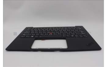 Lenovo 5M11N61118 C-Cover with keyboard, Arabic, Deep Black, FingerPrint Reader, WLAN, US