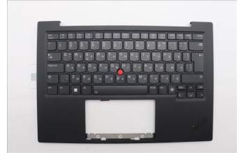 Lenovo 5M11N61121 C-Cover with keyboard, Bulgarian, Deep Black, FingerPrint Reader, WLAN, UK