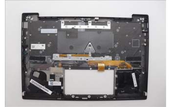 Lenovo 5M11N61124 C-Cover with keyboard, Danish, Deep Black, FingerPrint Reader, WLAN, UK