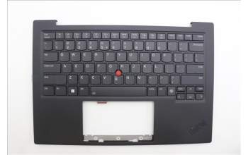 Lenovo 5M11N61127 C-Cover with keyboard,US English Euro,Deep Black,FingerPrint Reader,WLAN