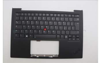 Lenovo 5M11N61135 C-Cover with keyboard, Italian, Deep Black, FingerPrint Reader, WLAN, UK
