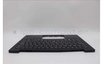 Lenovo 5M11N61146 C-Cover with keyboard, Swedish/Finnish, Deep Black, FingerPrint Reader, WLAN, UK