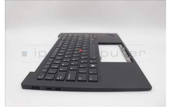 Lenovo 5M11N61147 C-Cover with keyboard, Switzerland, Deep Black, FingerPrint Reader, WLAN, UK