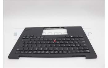Lenovo 5M11N61175 C-Cover with keyboard, Spanish LA, Deep Black, FingerPrint Reader, WWAN, UK